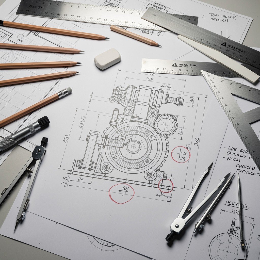 engineering design workspace stockcake